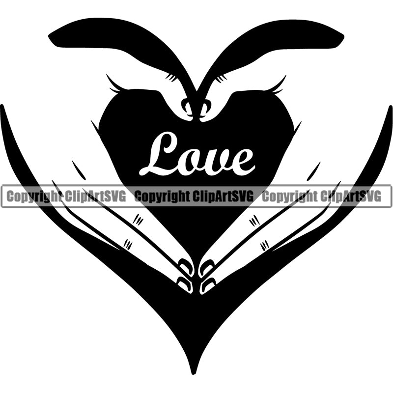 Handmade Heart Love Logo ClipArt SVG