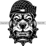 Dog Soldier Military Weapon Soldier Helmet Army Logo ClipArt SVG