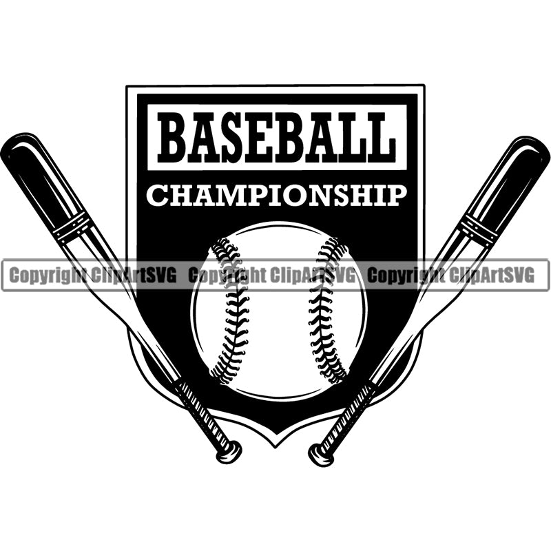 Sports Baseball Logo Ball ClipArt SVG