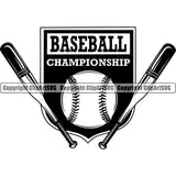 Sports Baseball Logo Ball ClipArt SVG