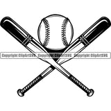 Sports Baseball Logo Ball ClipArt SVG