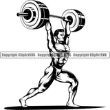 Sports Bodybuilding Fitness Muscle Arm Bicep Curl ClipArt SVG