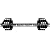 Sports Bodybuilding Fitness Muscle Barbell ClipArt SVG