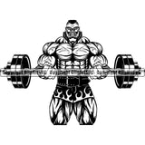 Sports Bodybuilding Fitness Muscle Bodybuilder ClipArt SVG