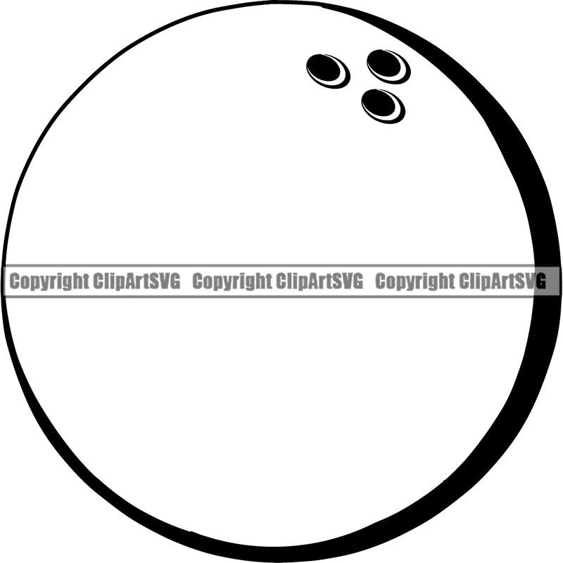 Sports Game Bowling Bowler Bowl Ball ClipArt SVG