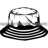 Sports Game Fishing Hat ClipArt SVG