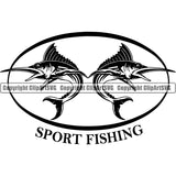 Sports Game Fishing Hunting Fish Hunt Marlin ClipArt SVG