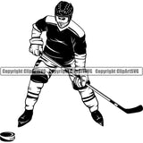 Sports Hockey Player ice Skate Stick Glove Helmet .jpg