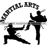 Sports Boxing Man Boxer MMA Fighter Karate Martial Arts ClipArt SVG