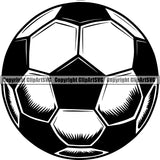 Sports Soccer Ball ClipArt SVG