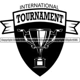 Sports Soccer International Tournament Cup Logo ClipArt SVG