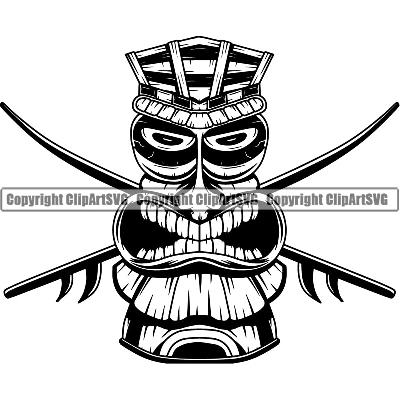 Sports Surfing Hawaii Surf Logo ClipArt SVG