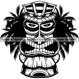 Sports Surfing Hawaii Surf Paradise Palm Three Logo ClipArt SVG