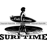 Sports Surfing Surf Surfer California Man Short Pants Beach ClipArt SVG