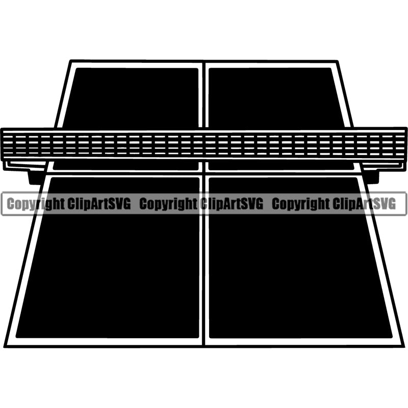 Sports Game Table Tennis Ping Pong ClipArt SVG