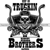 Truck Logo Driver Steering Wheel Skull Cigar Tobacco Smoking Trucker Skeleton Hat Logo ClipArt SVG