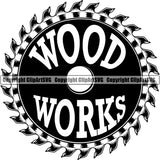 WoodworkingLogo Blade Carpenter Lumberjack ClipArt SVG