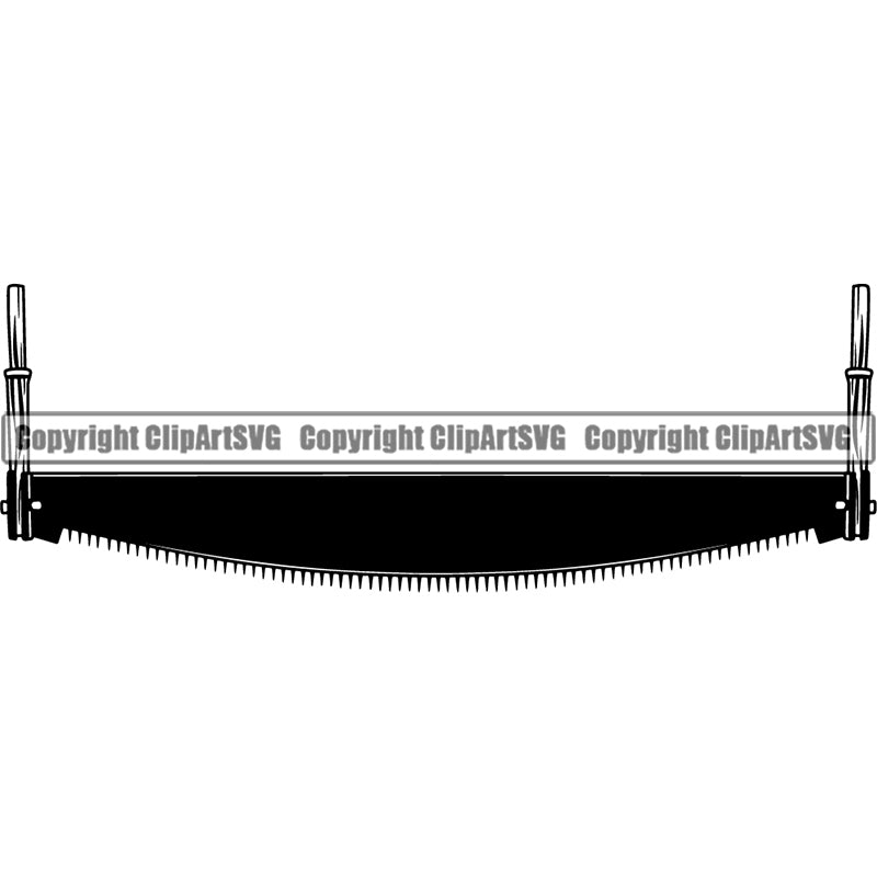 Woodworking Carpenter Lumberjack Hand Saw ClipArt SVG
